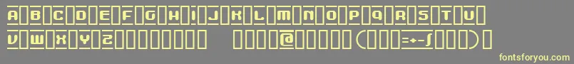 MdmaBeta Font – Yellow Fonts on Gray Background