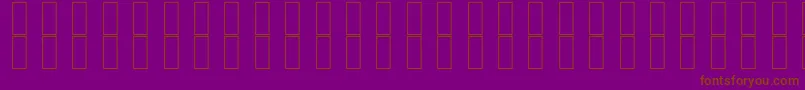 SkrHead2Italic Font – Brown Fonts on Purple Background