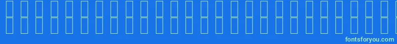 Шрифт SkrHead2Italic – зелёные шрифты на синем фоне