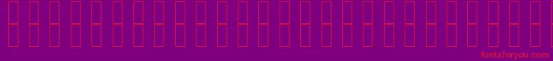 Police SkrHead2Italic – polices rouges sur fond violet