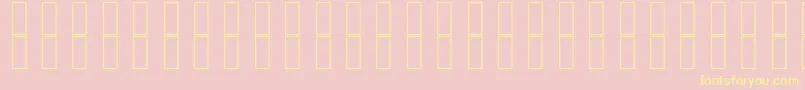 SkrHead2Italic Font – Yellow Fonts on Pink Background