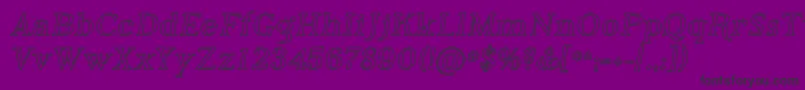 PhosphorusIodide-Schriftart – Schwarze Schriften auf violettem Hintergrund