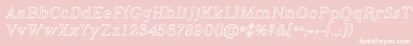 PhosphorusIodide Font – White Fonts on Pink Background