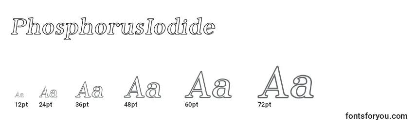 Размеры шрифта PhosphorusIodide