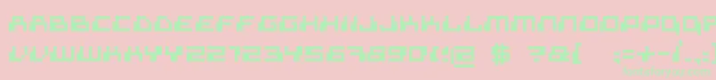 Superdig Font – Green Fonts on Pink Background