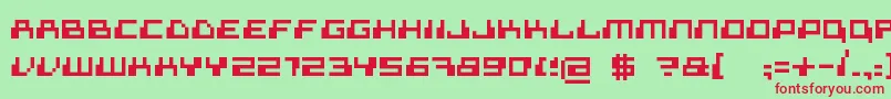Superdig Font – Red Fonts on Green Background