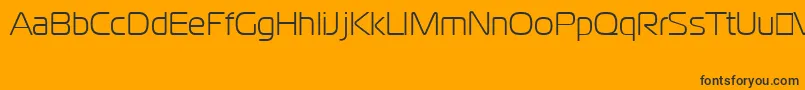 CgoMagistralCyrillic Font – Black Fonts on Orange Background