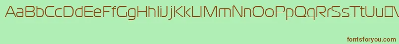 CgoMagistralCyrillic Font – Brown Fonts on Green Background