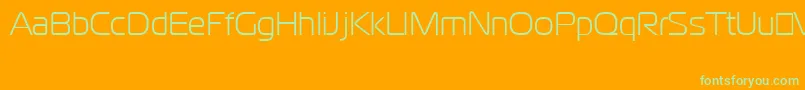 CgoMagistralCyrillic Font – Green Fonts on Orange Background