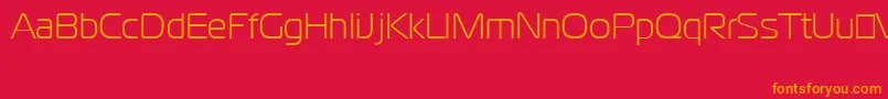 CgoMagistralCyrillic Font – Orange Fonts on Red Background