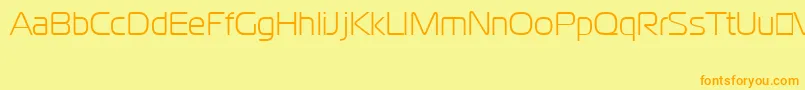 CgoMagistralCyrillic Font – Orange Fonts on Yellow Background