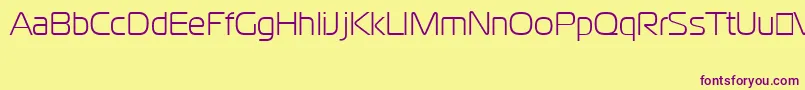 CgoMagistralCyrillic Font – Purple Fonts on Yellow Background