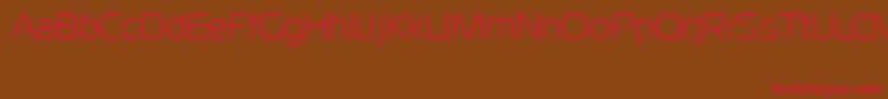 CgoMagistralCyrillic-Schriftart – Rote Schriften auf braunem Hintergrund