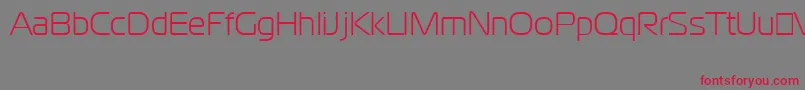 CgoMagistralCyrillic-Schriftart – Rote Schriften auf grauem Hintergrund