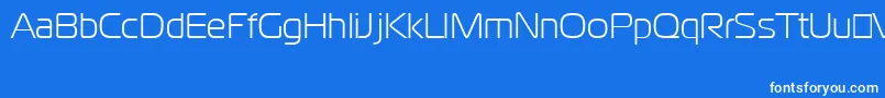 Fonte CgoMagistralCyrillic – fontes brancas em um fundo azul