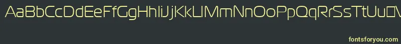 CgoMagistralCyrillic Font – Yellow Fonts on Black Background