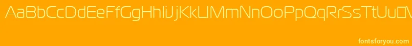 CgoMagistralCyrillic Font – Yellow Fonts on Orange Background