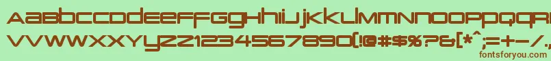 PcapTerminalBold Font – Brown Fonts on Green Background