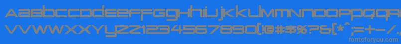 フォントPcapTerminalBold – 青い背景に灰色の文字