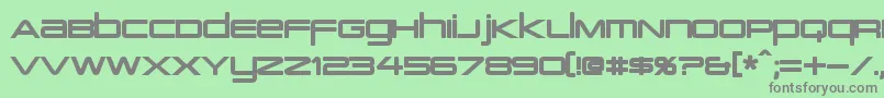 フォントPcapTerminalBold – 緑の背景に灰色の文字