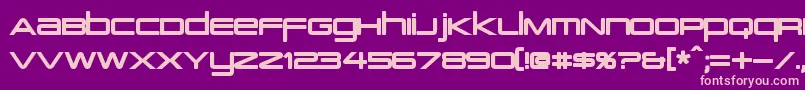 PcapTerminalBold Font – Pink Fonts on Purple Background