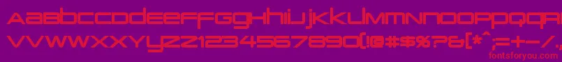 PcapTerminalBold Font – Red Fonts on Purple Background