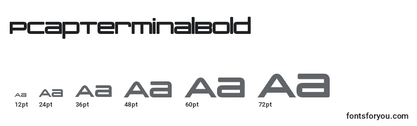 PcapTerminalBold Font Sizes