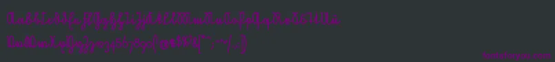 NeueRudelskopfVerbundenFett Font – Purple Fonts on Black Background