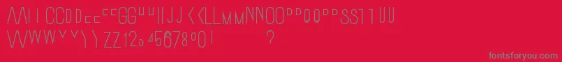 Ostrichsansstack2 Font – Gray Fonts on Red Background