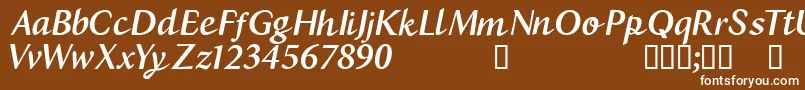 CfbostonRegular Font – White Fonts on Brown Background