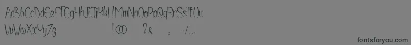 Shurikendancelikeatiger Font – Black Fonts on Gray Background