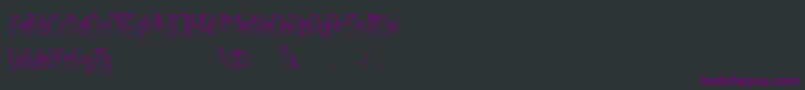 Shurikendancelikeatiger Font – Purple Fonts on Black Background