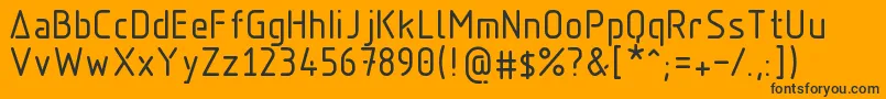 Aadhunik Font – Black Fonts on Orange Background