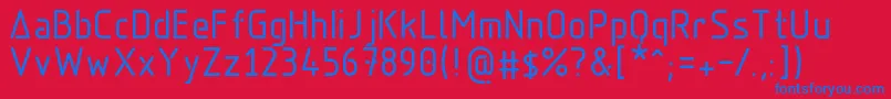 Aadhunik Font – Blue Fonts on Red Background