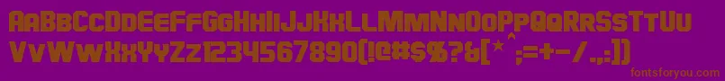 Hauser Font – Brown Fonts on Purple Background