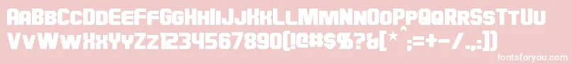 More about Hauser Font Hauser Font – White Fonts on Pink Background