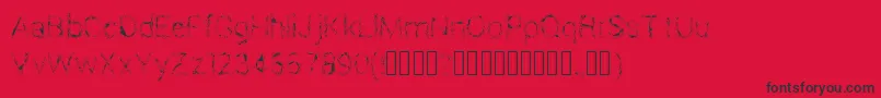 BlackFire Font – Black Fonts on Red Background