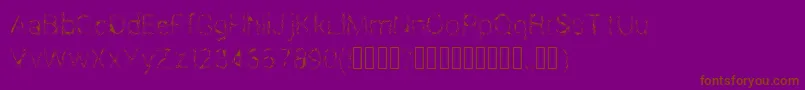 BlackFire Font – Brown Fonts on Purple Background