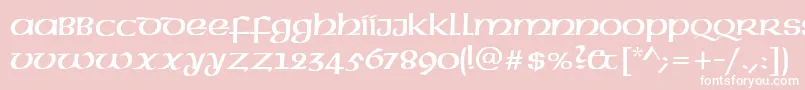 UncialRegular Font – White Fonts on Pink Background