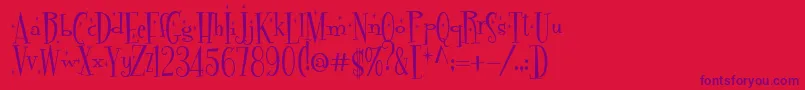 More about Pudelinka Font Pudelinka Font – Purple Fonts on Red Background