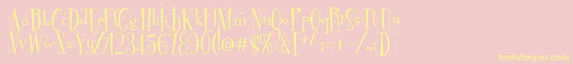 More about Pudelinka Font Pudelinka Font – Yellow Fonts on Pink Background