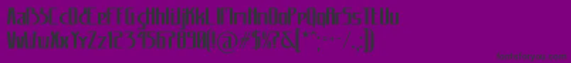 Carannorov Font – Black Fonts on Purple Background