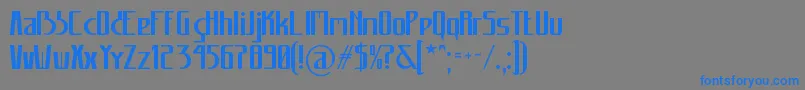 Carannorov Font – Blue Fonts on Gray Background