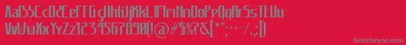 Шрифт Carannorov – серые шрифты на красном фоне