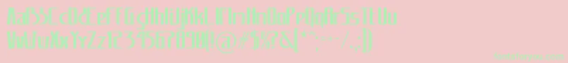 Carannorov Font – Green Fonts on Pink Background