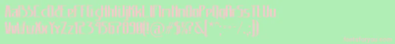 Carannorov Font – Pink Fonts on Green Background