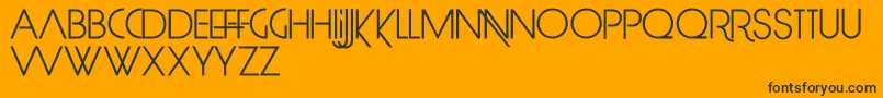 LimitBreak Font – Black Fonts on Orange Background