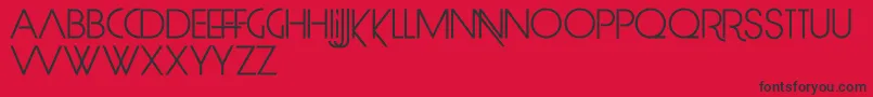 フォントLimitBreak – 赤い背景に黒い文字
