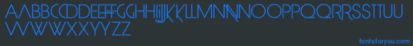 LimitBreak Font – Blue Fonts on Black Background