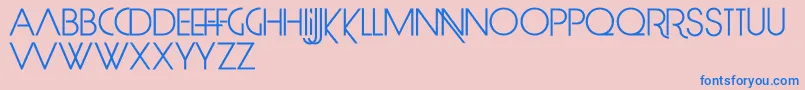 LimitBreak Font – Blue Fonts on Pink Background